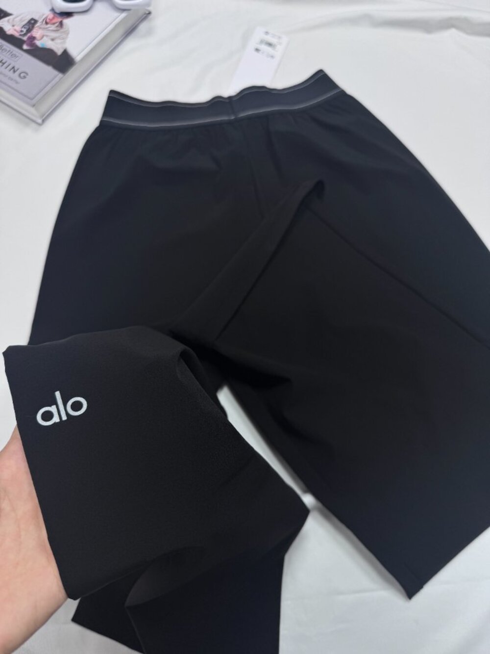 ALO Yoga Black Suit Up Trouser🔥 Chic Wide Leg Work Pants | Regular NWT🎄 - Picture 6 of 8
